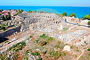 Side Anticent Theatre. Turkey. Shooting from a drone