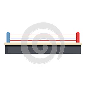 Side boxing arena ring icon cartoon vector. Training place