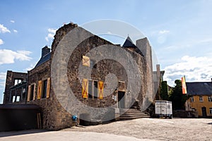Side of the castle in Idar-Oberstein, Germany