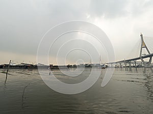 Side of Chaophaya river photo