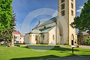 Side of Church of st. Nicholas in Liptovsky Mikulas town