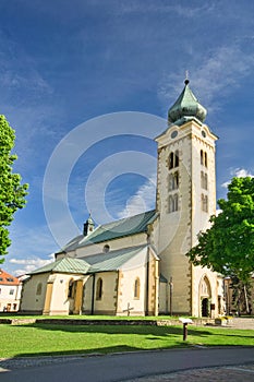 Side of Church of st. Nicholas in Liptovsky Mikulas town