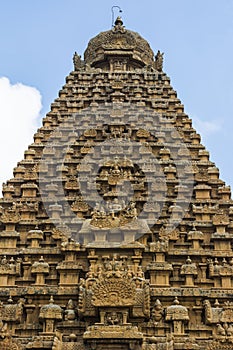 Side Close view of Thanjavur Big Temple photo
