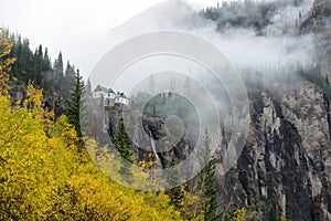 Side and Closeup View of Bridal Veil Falls