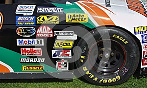 Front of a Racing Ralley car