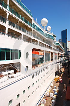 Side of a Cruise Ship