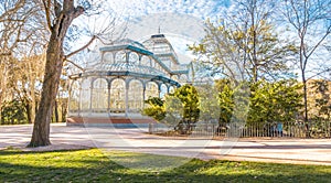 The side of the Crystal Palace