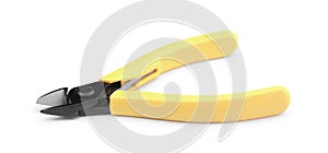 Side cutters isolated on white