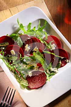 Side dish of cold beetroot salad