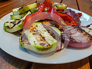 A side dish of vegetables. photo