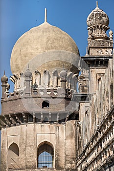 Side dome of heritage structure Gol Ghumbaj -  the mausoleum of king Mohammed Adil Shah, Sultan of Bijapur.