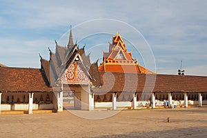 Side Entrance of Pra Thart Ing Hung, Savannakhet, Laos