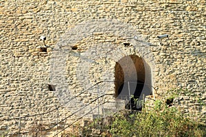 Side entrance to wall of Kokorin castle
