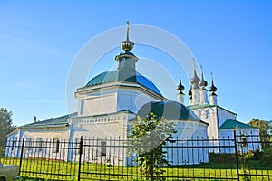 Side facade of Church of Paraskev Fridays in Suzdal, Russia