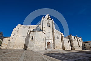 Side facade of San Antolin Cathedral in Palencia photo