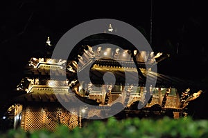 Side face of the Nepalese Pagoda, Brisbane.