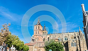 Side of the gothic cathedral of Astorga