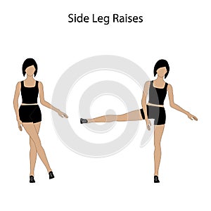 Side leg raises exercise