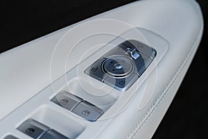 Side mirrors control panel on side door