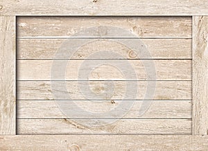 Side of old brown wooden crate, box, planks or frame for text or message photo