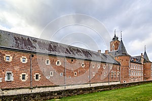 Side part of 16th century Alden Biesen castle