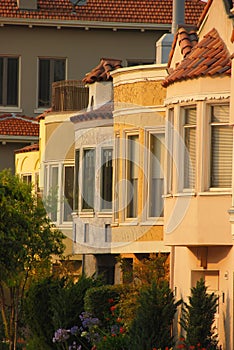 Side of Pastel Houses