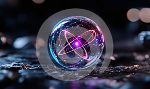 Side Perspective of Bloch Sphere Representing Qubit