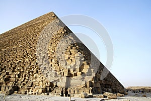 Side of pyramid of giza cario Egypt