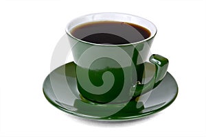 Página de verde café taza 