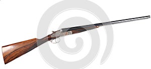 Side-by-side double-barreled spanish hunting shotgun