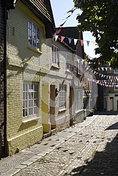 Side street in Petworth. Sussex. England