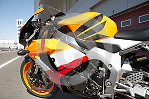 Side of a superbike