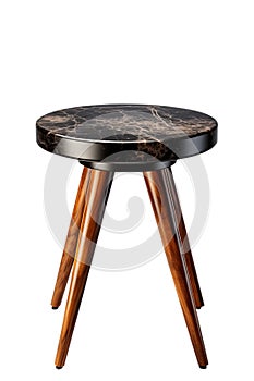 Side table isolated white background, AI generated