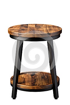 Side table isolated white background, AI generated