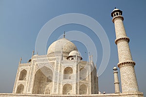 The side of the taj mahal