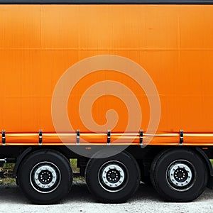 Side of truck or lorry