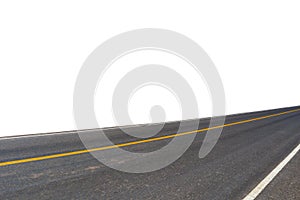 Side view of asphalt road