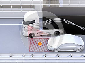 Side view assist system avoid car accident when changing lane