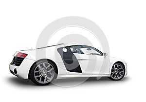 Side view of Audi R8 sports car photo