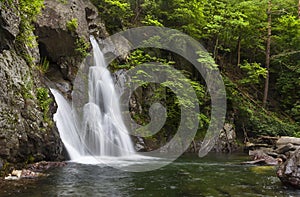 Side View of Bash Bish Falls