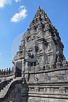 Side View of a Candi or Temple in Prambanan Temple Compounds photo