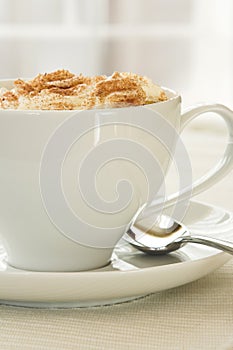 Side view of Cappuccino