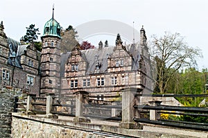Side view on the castle Emmerthal