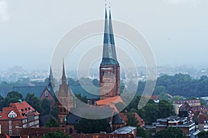 Side View on the cathedral of LÃ¼beck