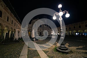 Side view of the cathedral of vigevano