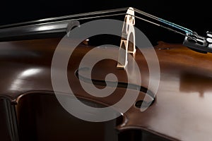 Side view of a Cello.