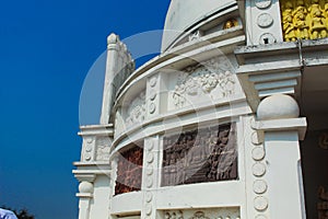 Side view of dhauli temple photo