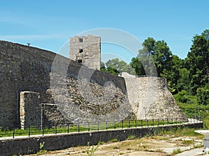 Side view of Drobeta Turnu Severin fortress