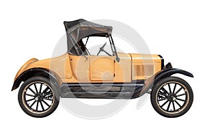 Side view of an early twentieth century American car photo