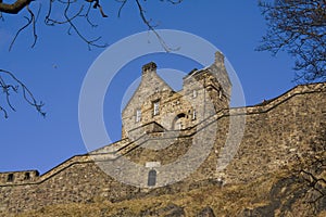 Side view of the Edinburgh Castle, Scotland